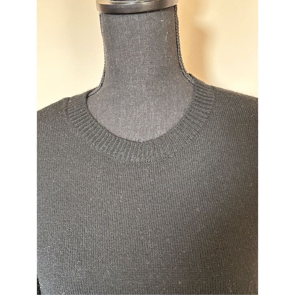 Lulus Black Back V-Neck Wrap Backless Sweater Sz Small - Picture 2 of 9